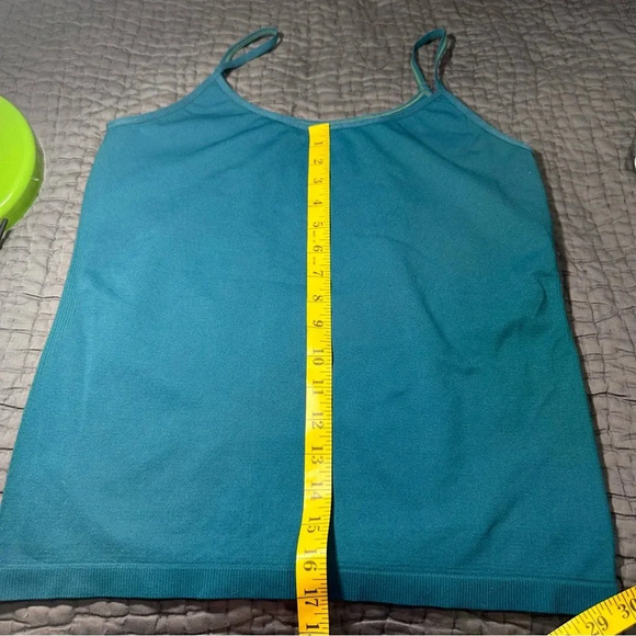 Worthington Women's 2pc Tank Top L/XL Blue & Black White Striped Stretchy Casual - Picture 11 of 11